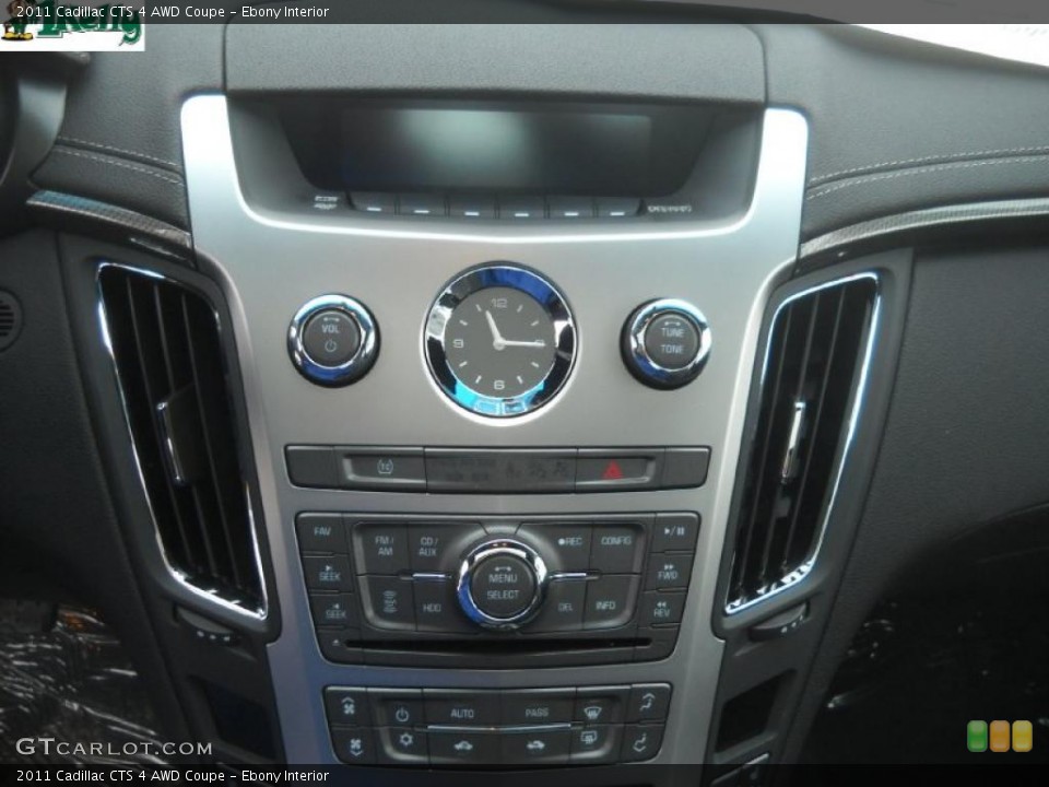 Ebony Interior Controls for the 2011 Cadillac CTS 4 AWD Coupe #45685665