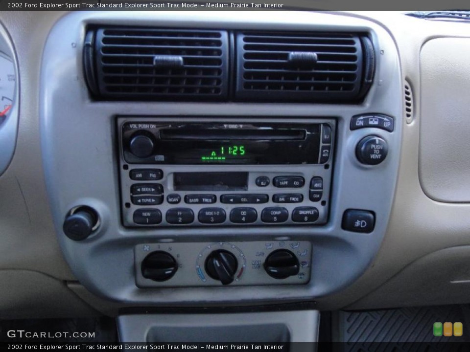 Medium Prairie Tan Interior Controls for the 2002 Ford Explorer Sport Trac  #45686218