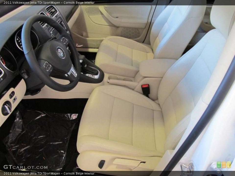 Cornsilk Beige Interior Photo for the 2011 Volkswagen Jetta TDI SportWagen #45692212