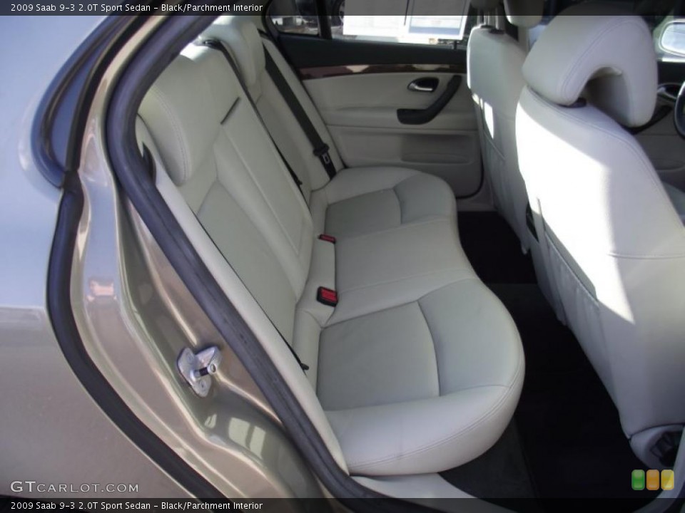 Black/Parchment Interior Photo for the 2009 Saab 9-3 2.0T Sport Sedan #45693136