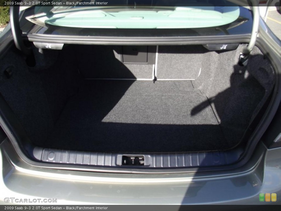 Black/Parchment Interior Trunk for the 2009 Saab 9-3 2.0T Sport Sedan #45693156