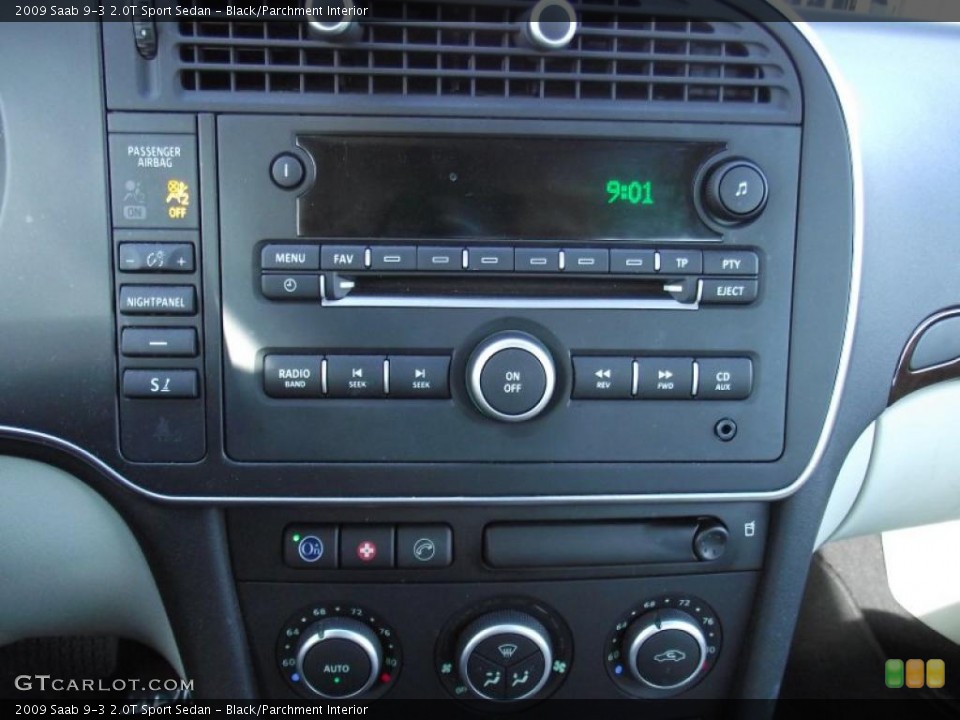 Black/Parchment Interior Controls for the 2009 Saab 9-3 2.0T Sport Sedan #45693188