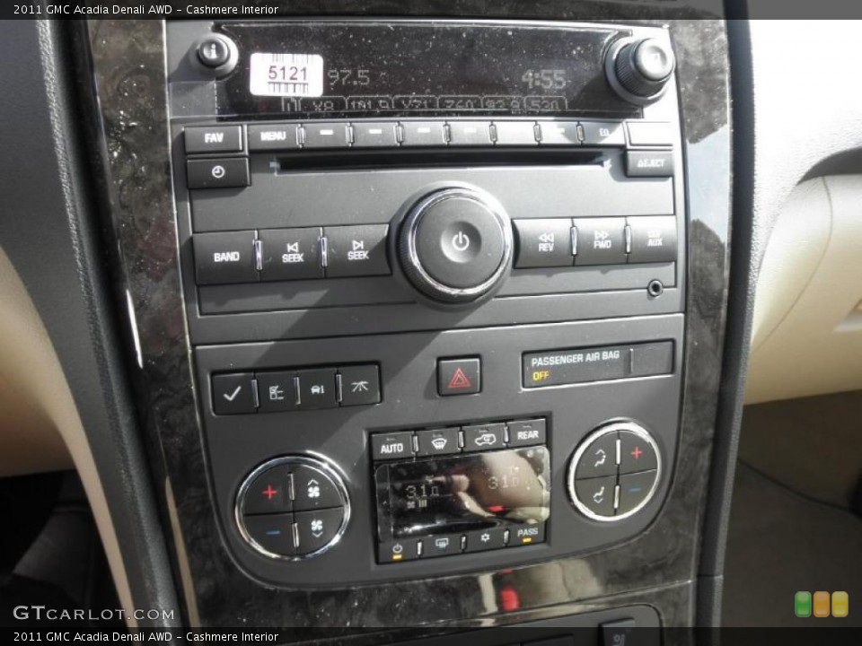 Cashmere Interior Controls for the 2011 GMC Acadia Denali AWD #45693316