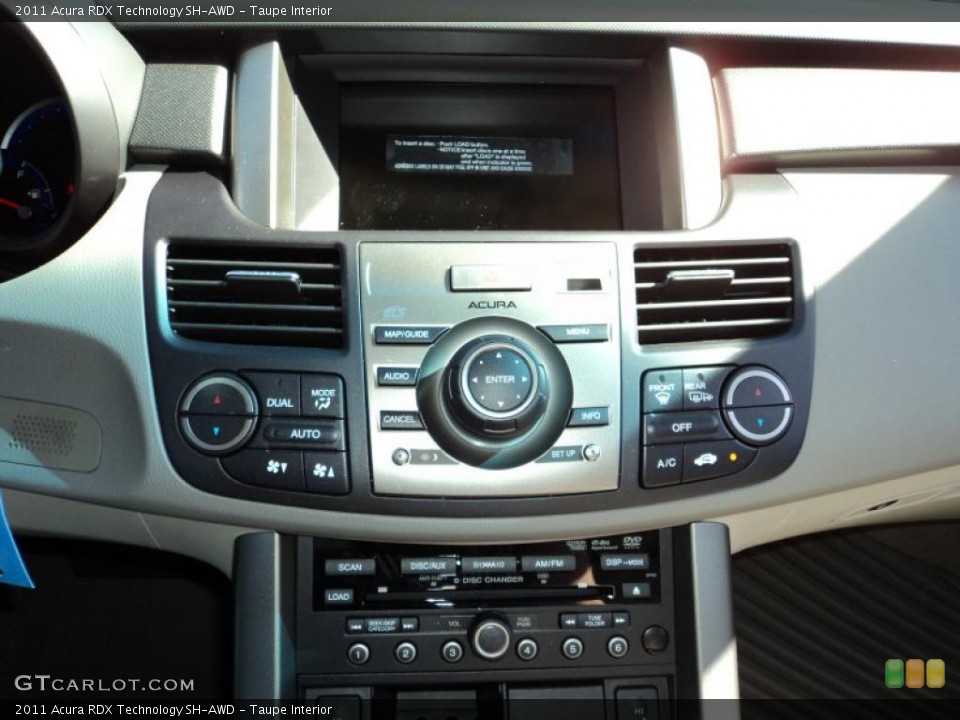 Taupe Interior Controls for the 2011 Acura RDX Technology SH-AWD #45695120