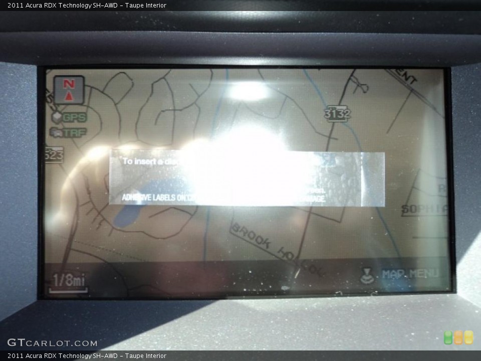 Taupe Interior Navigation for the 2011 Acura RDX Technology SH-AWD #45695128
