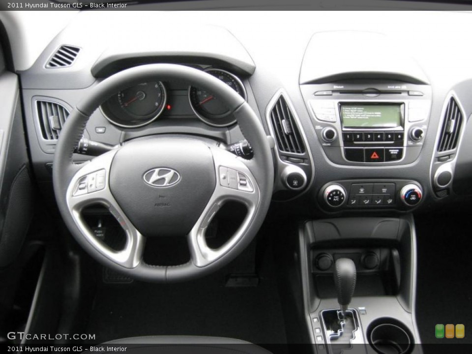 Black Interior Dashboard for the 2011 Hyundai Tucson GLS #45695652