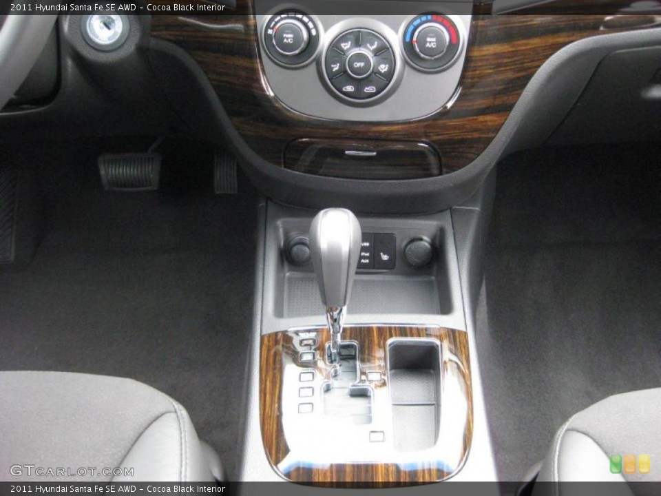 Cocoa Black Interior Transmission for the 2011 Hyundai Santa Fe SE AWD #45695920