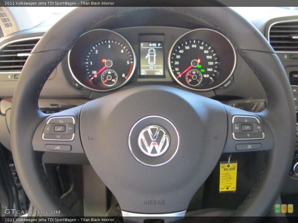 Titan Black Interior Gauges for the 2011 Volkswagen Jetta TDI SportWagen #45696332