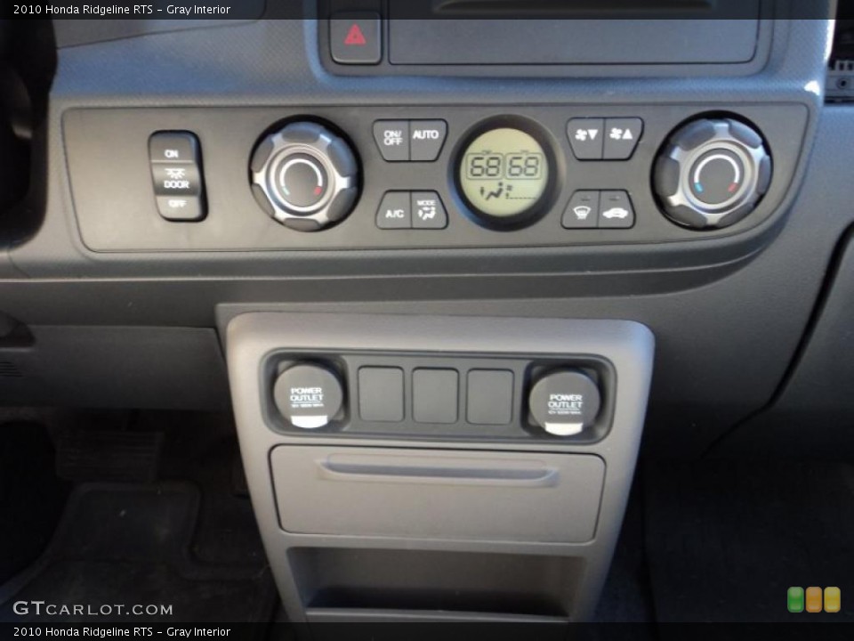 Gray Interior Controls for the 2010 Honda Ridgeline RTS #45696553