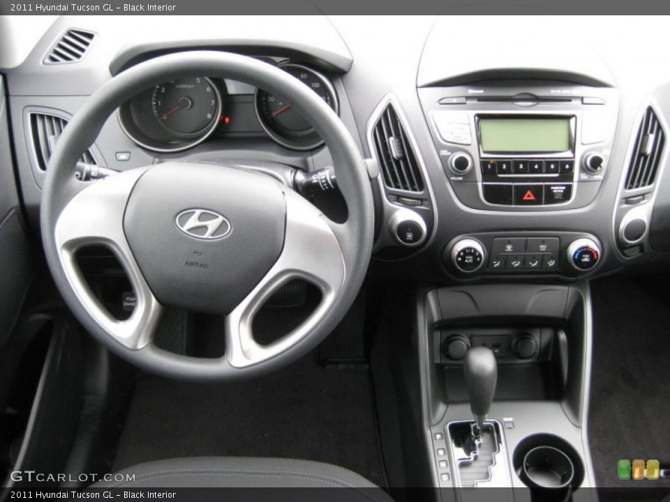 Black Interior Dashboard for the 2011 Hyundai Tucson GL #45696729