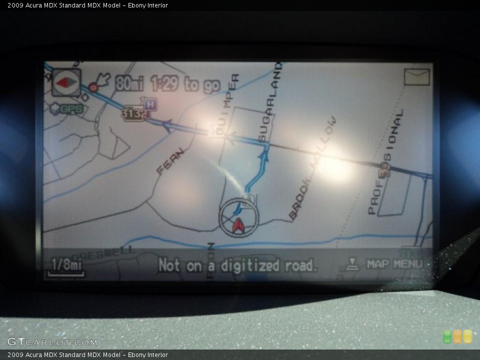 Ebony Interior Navigation for the 2009 Acura MDX  #45696965