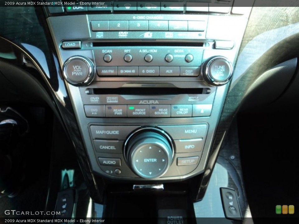 Ebony Interior Controls for the 2009 Acura MDX  #45696969