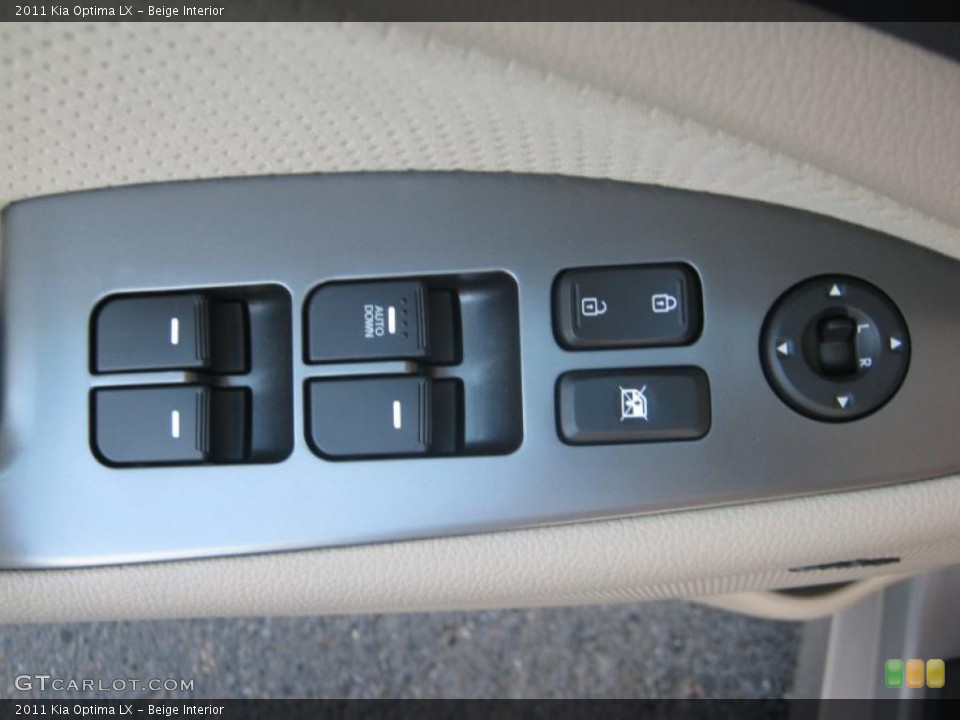 Beige Interior Controls for the 2011 Kia Optima LX #45697129