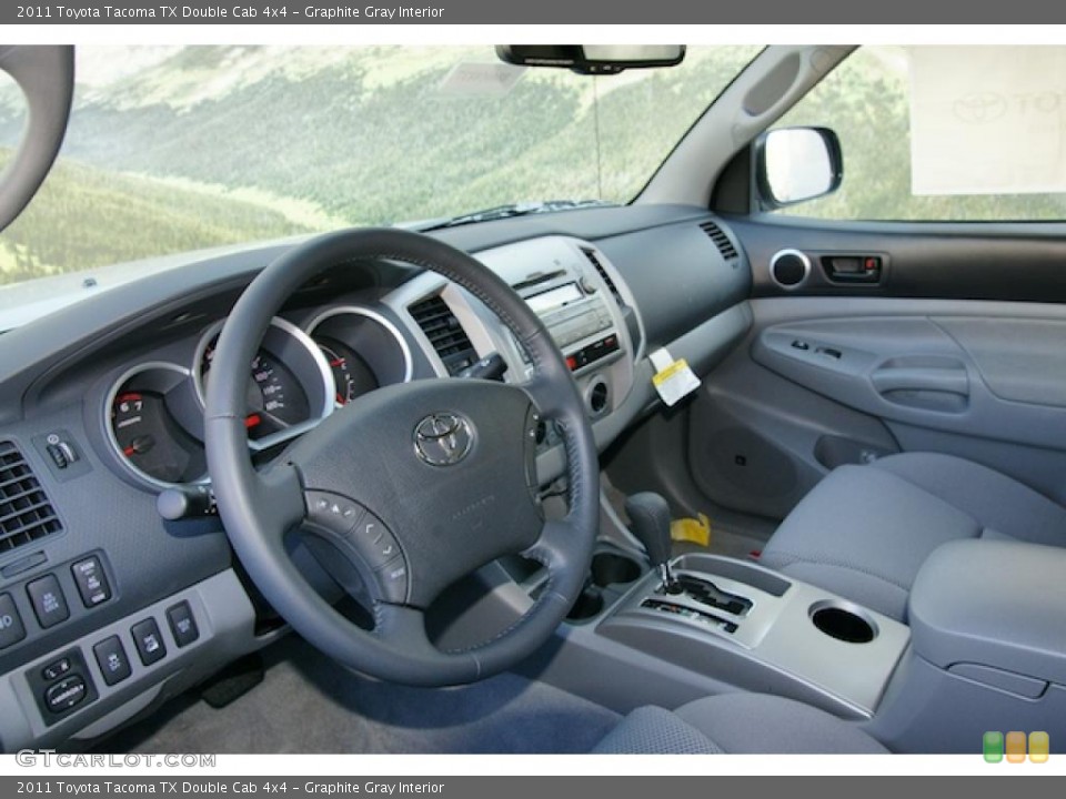 Graphite Gray Interior Dashboard for the 2011 Toyota Tacoma TX Double Cab 4x4 #45699369