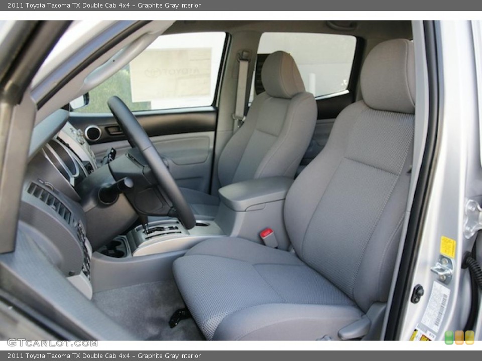 Graphite Gray Interior Photo for the 2011 Toyota Tacoma TX Double Cab 4x4 #45699381