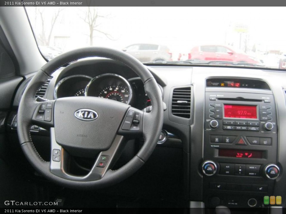 Black Interior Dashboard for the 2011 Kia Sorento EX V6 AWD #45700537
