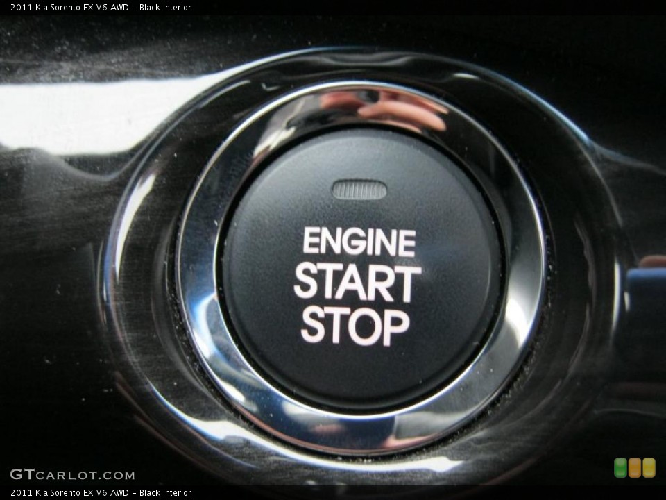 Black Interior Controls for the 2011 Kia Sorento EX V6 AWD #45700577