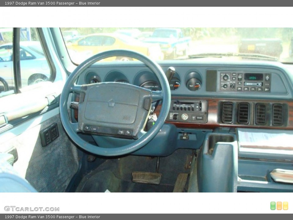 Blue Interior Dashboard for the 1997 Dodge Ram Van 3500 Passenger #45701113