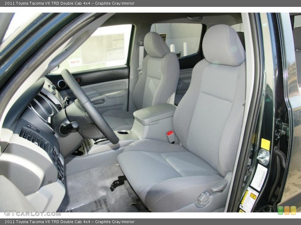 Graphite Gray Interior Photo for the 2011 Toyota Tacoma V6 TRD Double Cab 4x4 #45701321