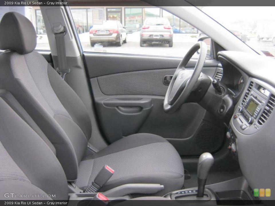 Gray Interior Photo for the 2009 Kia Rio LX Sedan #45701629