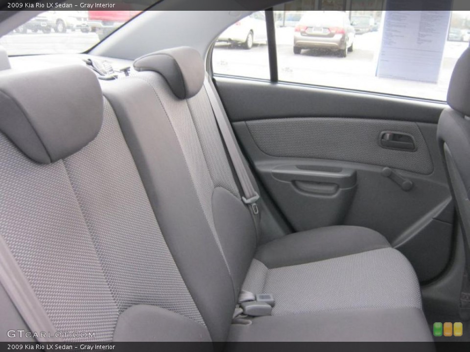 Gray Interior Photo for the 2009 Kia Rio LX Sedan #45701637