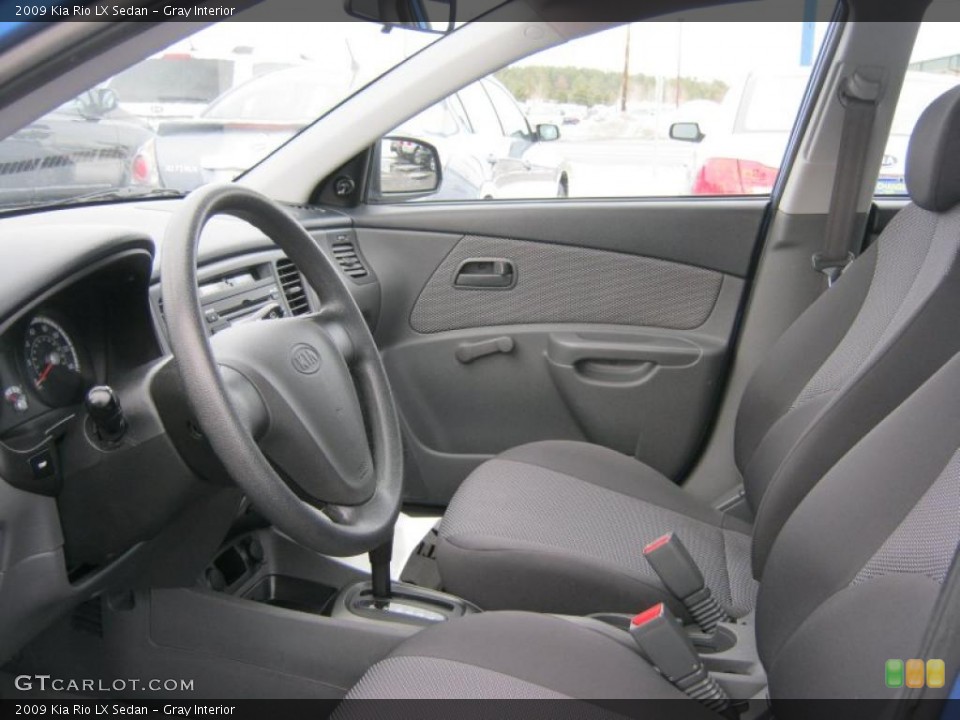 Gray Interior Photo for the 2009 Kia Rio LX Sedan #45702117