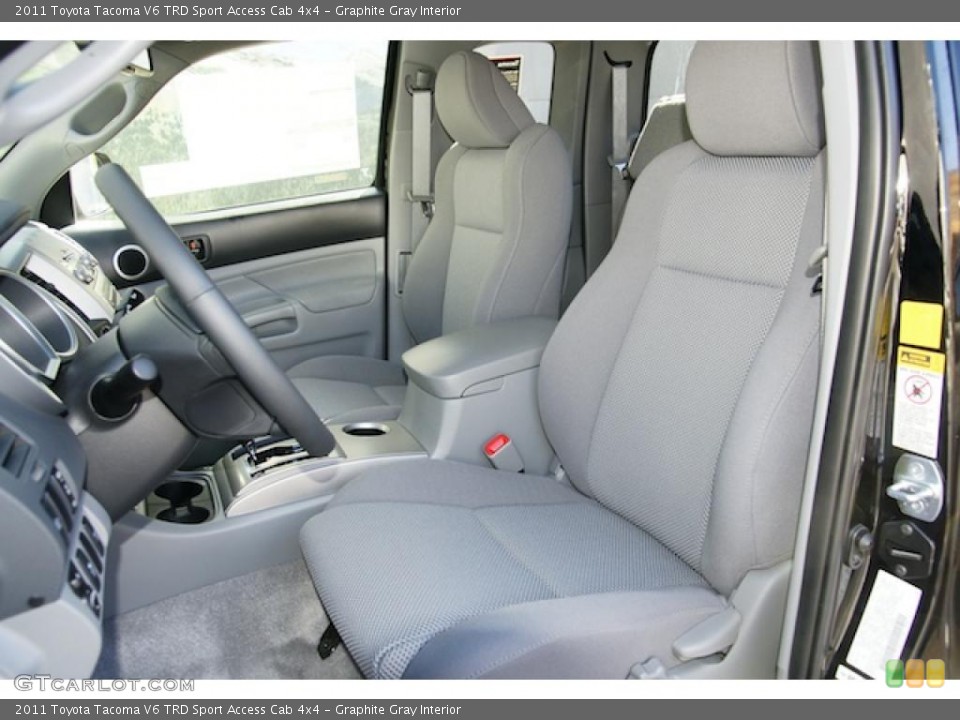 Graphite Gray Interior Photo for the 2011 Toyota Tacoma V6 TRD Sport Access Cab 4x4 #45702685