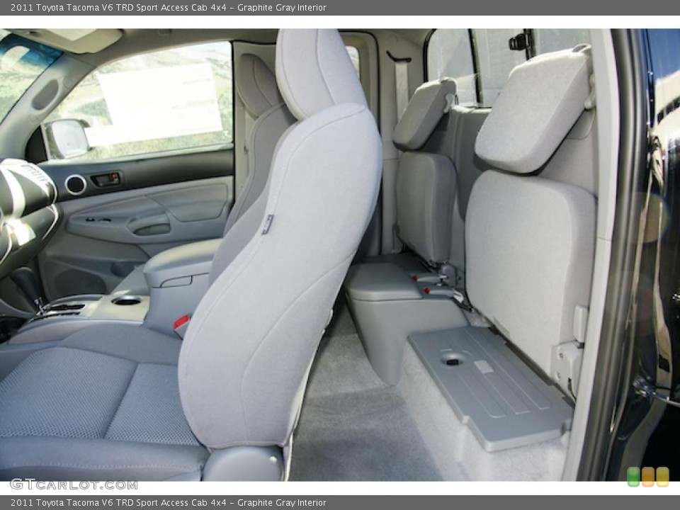 Graphite Gray Interior Photo for the 2011 Toyota Tacoma V6 TRD Sport Access Cab 4x4 #45702689