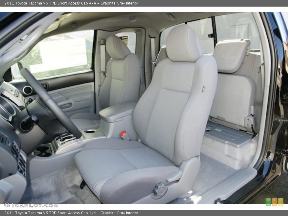 Graphite Gray Interior Photo for the 2011 Toyota Tacoma V6 TRD Sport Access Cab 4x4 #45702693