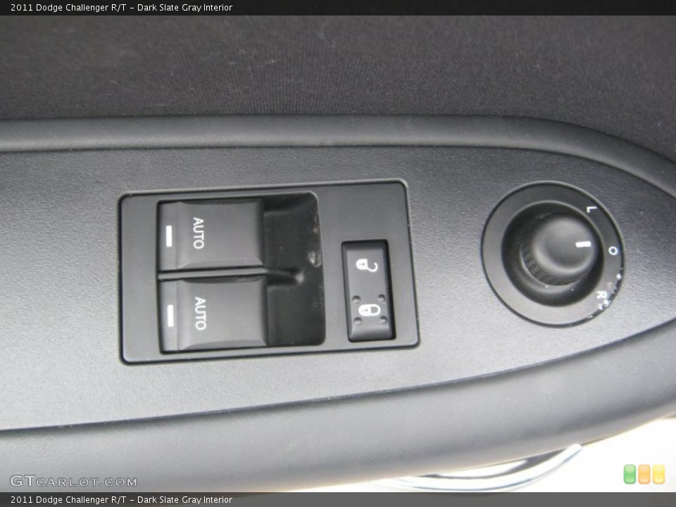 Dark Slate Gray Interior Controls for the 2011 Dodge Challenger R/T #45704094