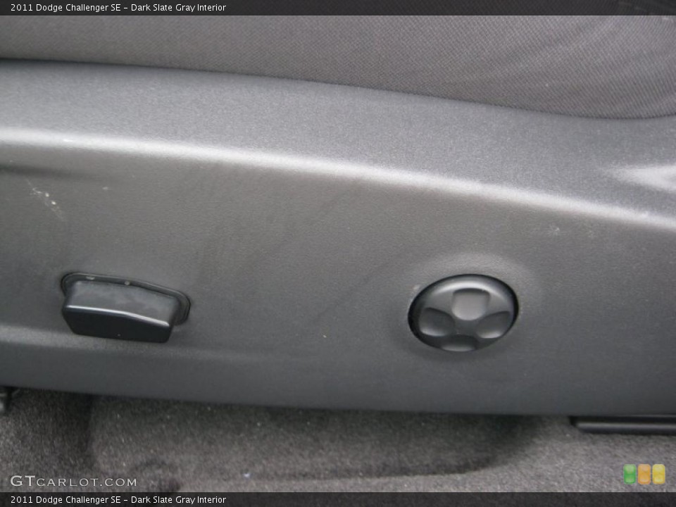 Dark Slate Gray Interior Controls for the 2011 Dodge Challenger SE #45704280