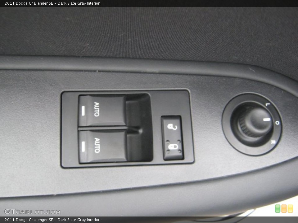 Dark Slate Gray Interior Controls for the 2011 Dodge Challenger SE #45704302