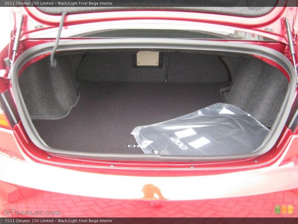 Black/Light Frost Beige Interior Trunk for the 2011 Chrysler 200 Limited #45704410