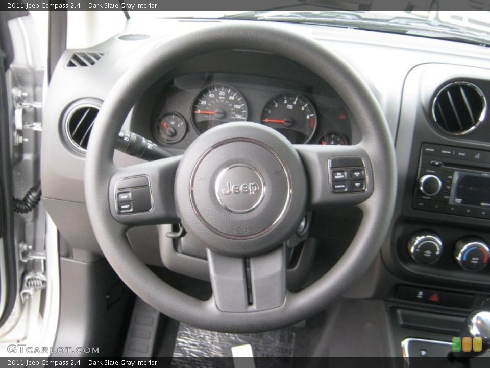 Dark Slate Gray Interior Steering Wheel for the 2011 Jeep Compass 2.4 #45704746