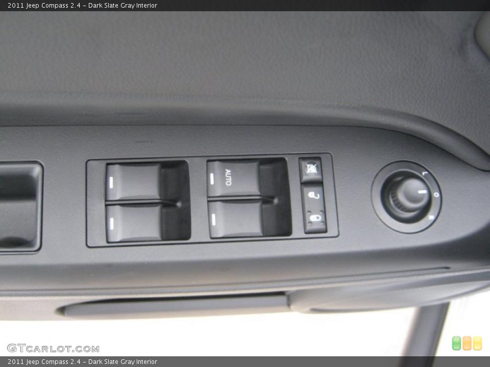 Dark Slate Gray Interior Controls for the 2011 Jeep Compass 2.4 #45704770