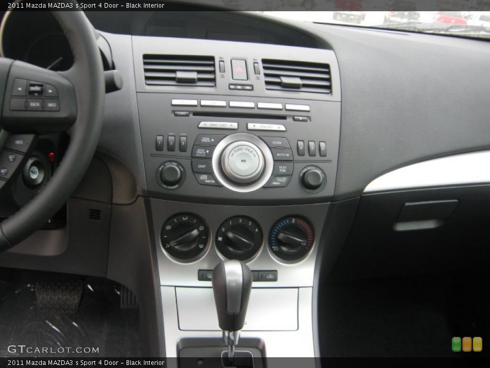 Black Interior Controls for the 2011 Mazda MAZDA3 s Sport 4 Door #45705254