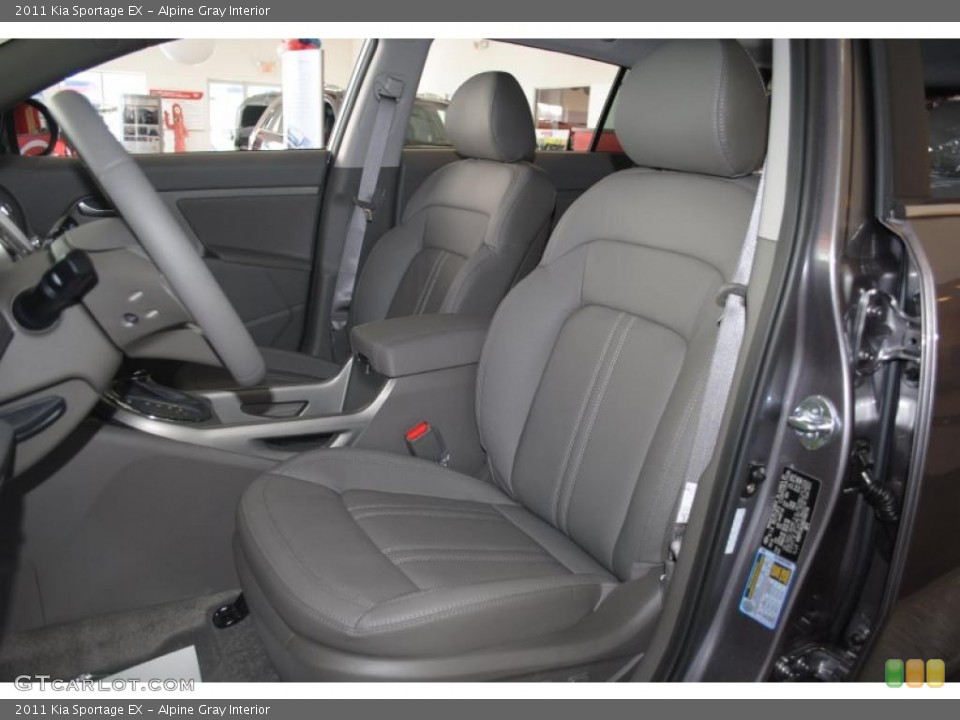 Alpine Gray Interior Photo for the 2011 Kia Sportage EX #45705938