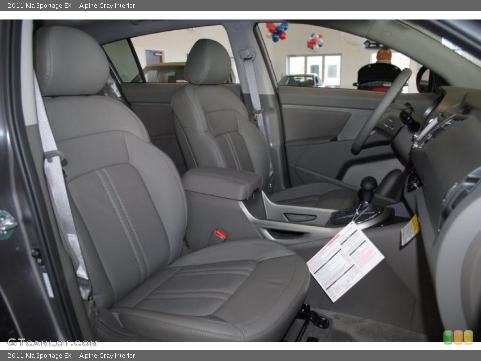 Alpine Gray Interior Photo for the 2011 Kia Sportage EX #45705970