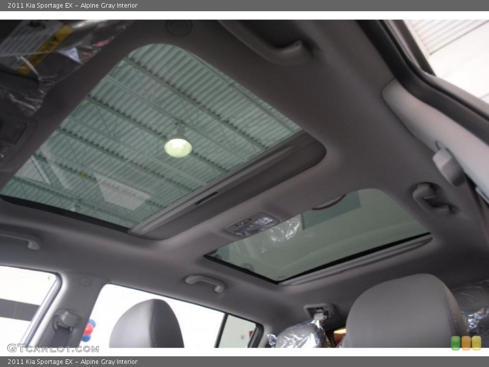 Alpine Gray Interior Sunroof for the 2011 Kia Sportage EX #45706310