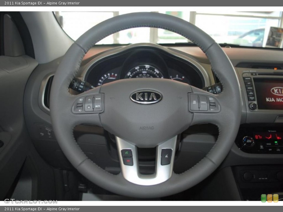 Alpine Gray Interior Steering Wheel for the 2011 Kia Sportage EX #45706318