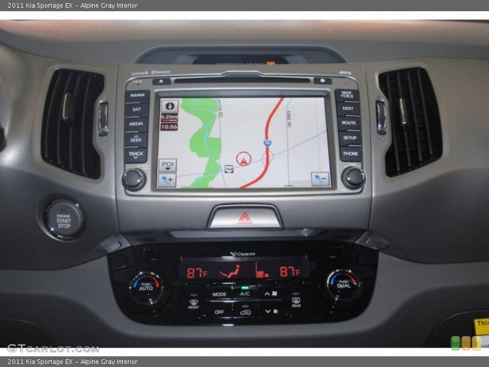Alpine Gray Interior Navigation for the 2011 Kia Sportage EX #45706330