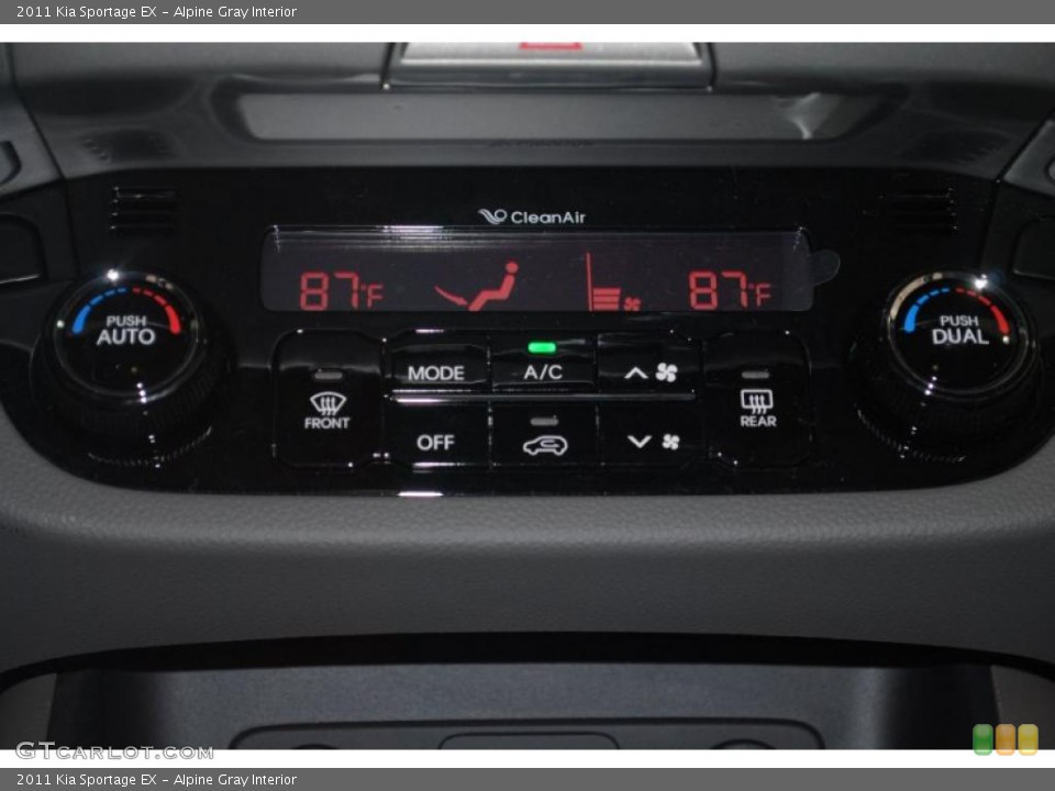 Alpine Gray Interior Controls for the 2011 Kia Sportage EX #45706344