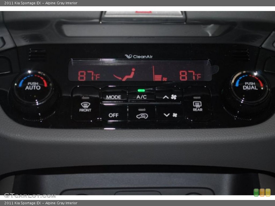 Alpine Gray Interior Controls for the 2011 Kia Sportage EX #45706344