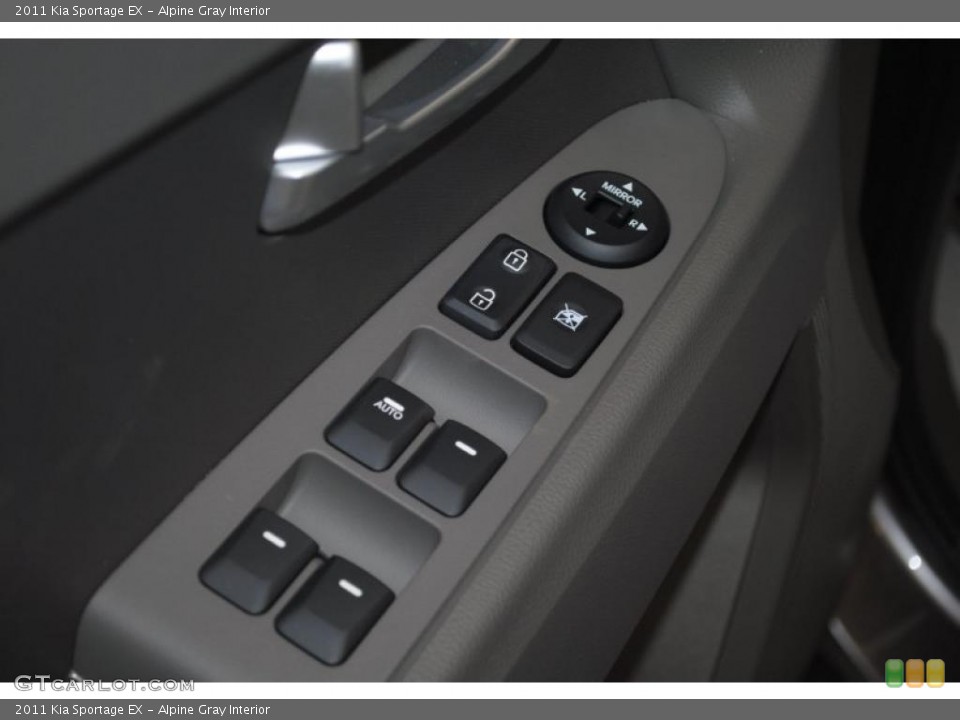 Alpine Gray Interior Controls for the 2011 Kia Sportage EX #45706390