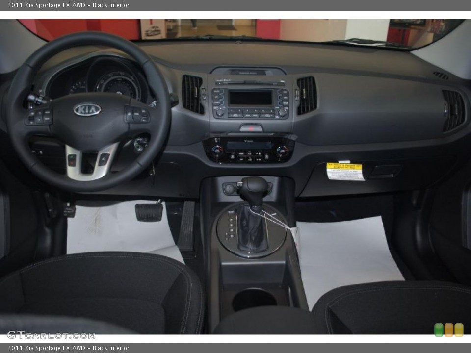 Black Interior Dashboard for the 2011 Kia Sportage EX AWD #45706546