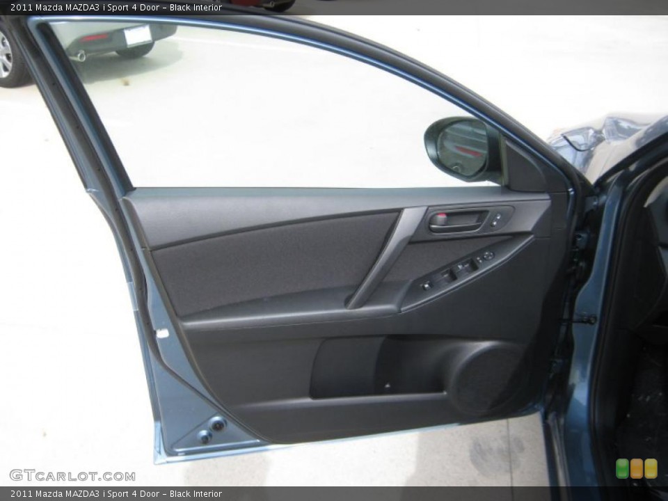 Black Interior Door Panel for the 2011 Mazda MAZDA3 i Sport 4 Door #45706706