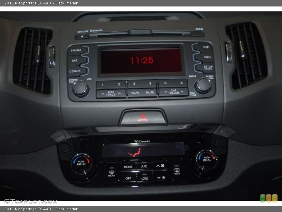 Black Interior Controls for the 2011 Kia Sportage EX AWD #45706758