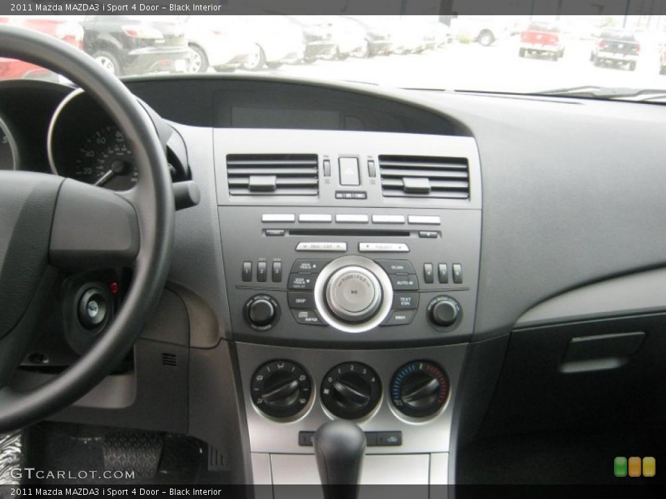 Black Interior Controls for the 2011 Mazda MAZDA3 i Sport 4 Door #45706850