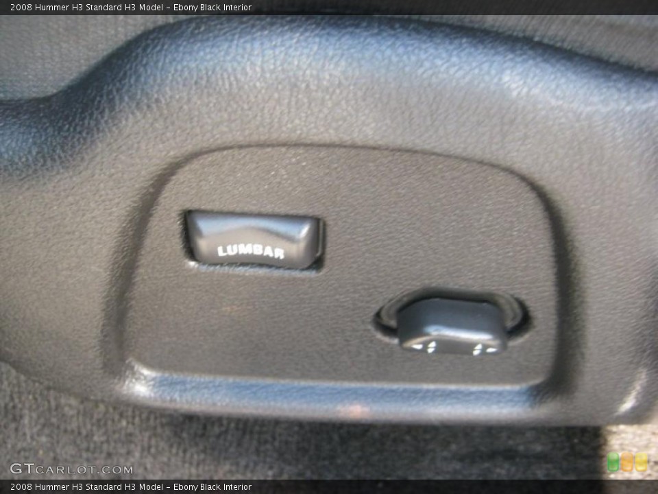 Ebony Black Interior Controls for the 2008 Hummer H3  #45707726