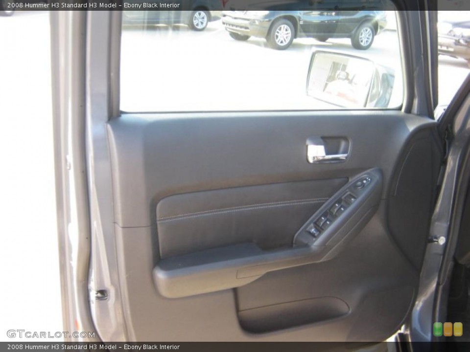 Ebony Black Interior Door Panel for the 2008 Hummer H3  #45707734